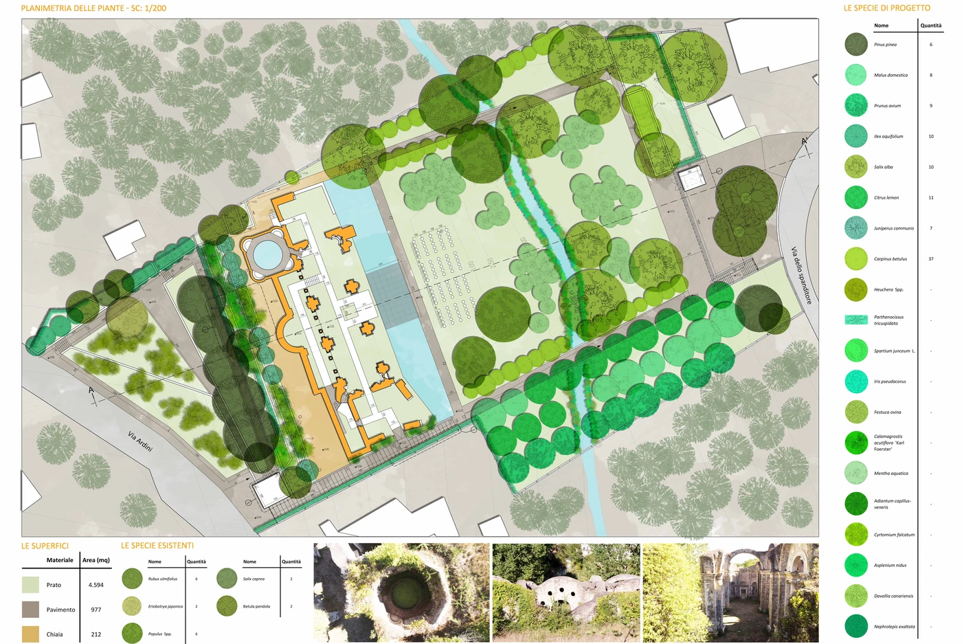 Planting masterplan and complete species key