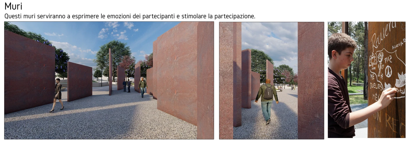 Walls, thresholds and material references
