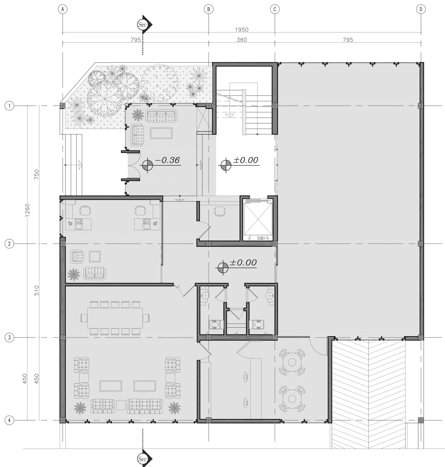 Floor plan — level 0