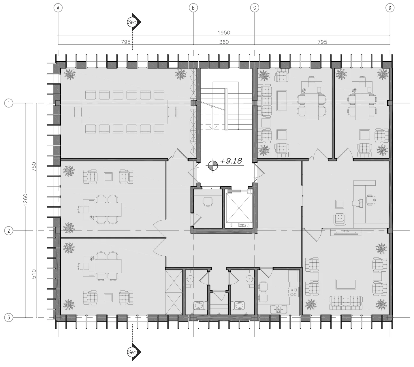 Floor plan — level 3