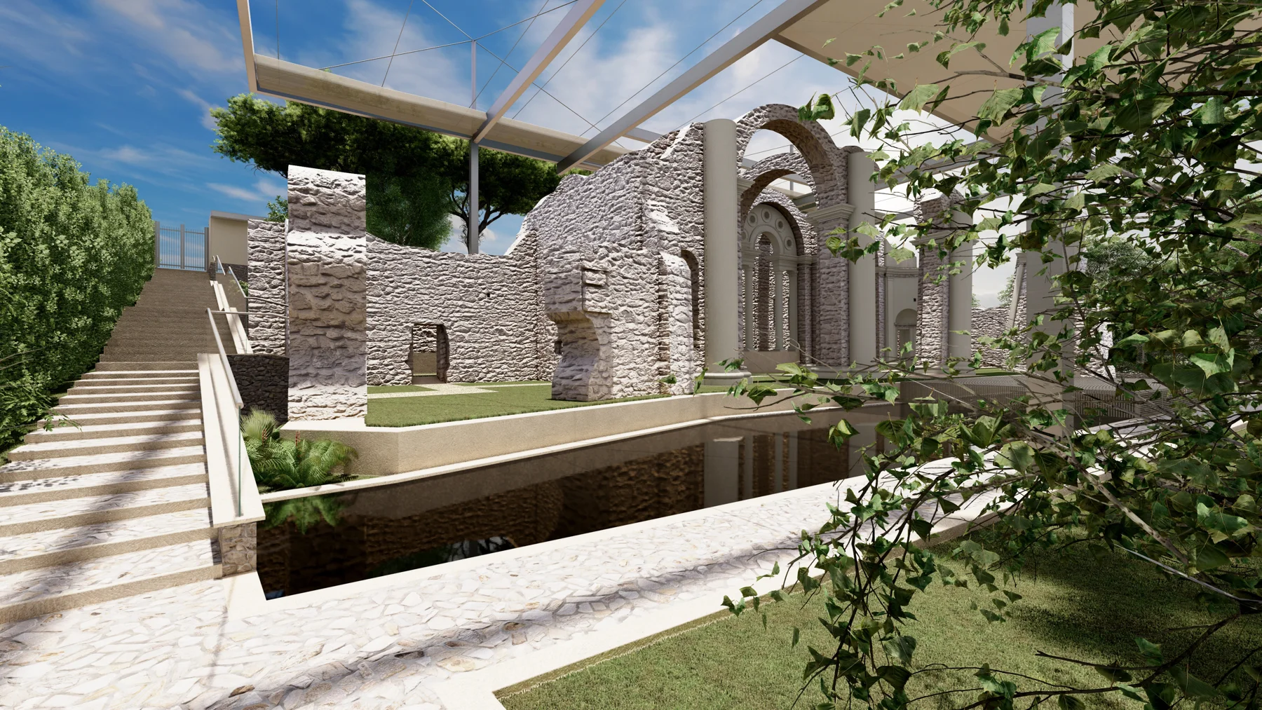 Ninfeo Bramante / Theatre & Public Garden