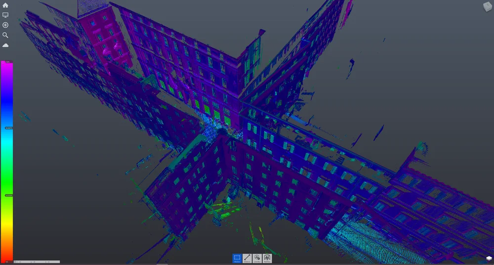 una diversa visualizzazione cromatica dello stesso rilievo